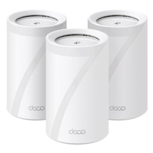 Read more about the article TP-LINK (DECO BE65) BE9300 Tri-Band Whole Home Mesh Wi-Fi 7 System, 3 Pack, 4x 2.5G Ports, MLO, Wireless/Wired Combined Backhaul