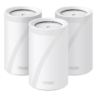 tp link deco be65 be9300 tri band whole home mesh wi fi 7 system 3 pack 4x 2 5g ports mlo wireless wired combined backhaul