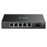 tp link sg2206mp omada access 6 port gigabit switch with 4 port poe 5x gb rj45 1x gb sfp centralized management metal casing