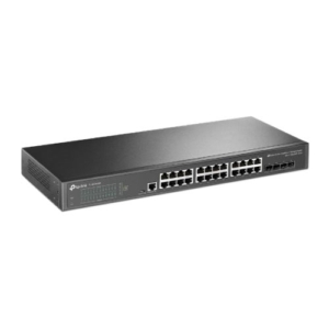 Read more about the article TP-LINK (SG3428X) JetStream 24-Port Gigabit L2+ Managed Switch with 4 10GE SFP+ Slots, L2+/L3, Fanless, Rackmountable