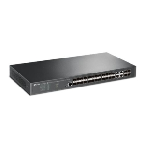 Read more about the article TP-LINK (SG3428XF) JetStream 24-Port SFP L2+ Managed Switch w/ 4 10GE SFP+ Slots, Dual Redundant PSUs, Rackmountable