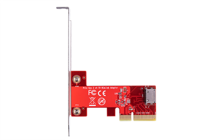 oculink (sff 8611/sff 8612) to nvme u.2 (sff 8639) adapter cable