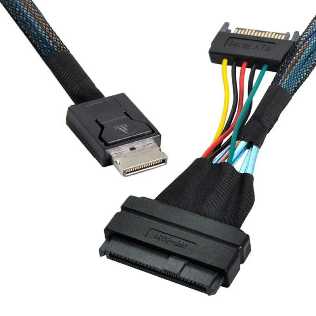 oculink (sff 8611/sff 8612) to nvme u.2 (sff 8639) adapter cable