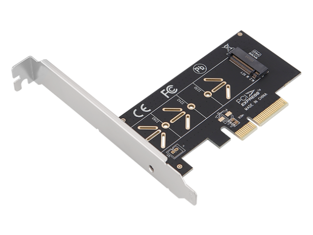 m.2 nvme to pcie 4.0 x4 adapter card | 2230 2242 2260 2280 22110 | low profile