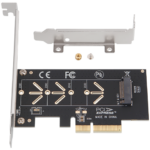 m.2 nvme to pcie 4.0 x4 adapter card | 2230 2242 2260 2280 22110 | low profile