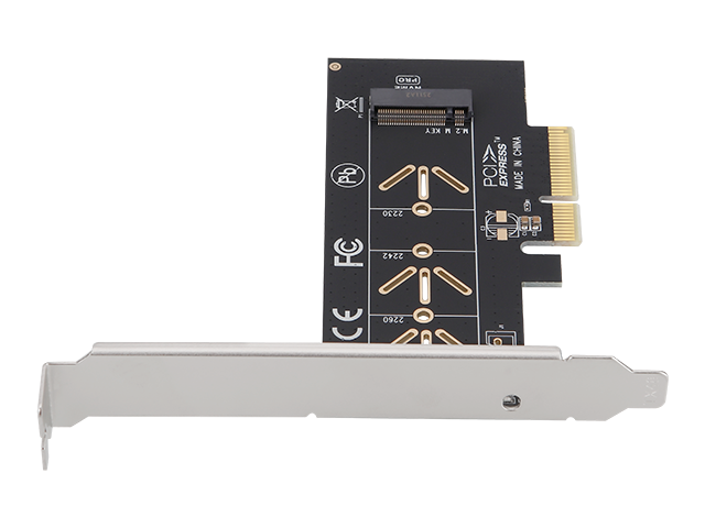 m.2 nvme to pcie 4.0 x4 adapter card | 2230 2242 2260 2280 22110 | low profile