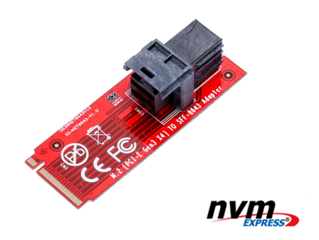 m.2 to u.2 nvme adapter kit – sff 8643 to sff 8639 cable included – io crest io m2to8643