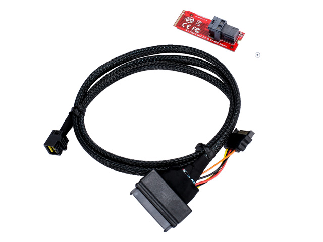 m.2 to u.2 nvme adapter kit – sff 8643 to sff 8639 cable included – io crest io m2to8643