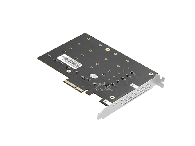 io pce2806 4m2 pcie 3.0 x4 to 4x m.2 nvme adapter card quad m.2 ngff expansion