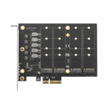 io pce2806 4m2 pcie 3.0 x4 to 4x m.2 nvme adapter card quad m.2 ngff expansion