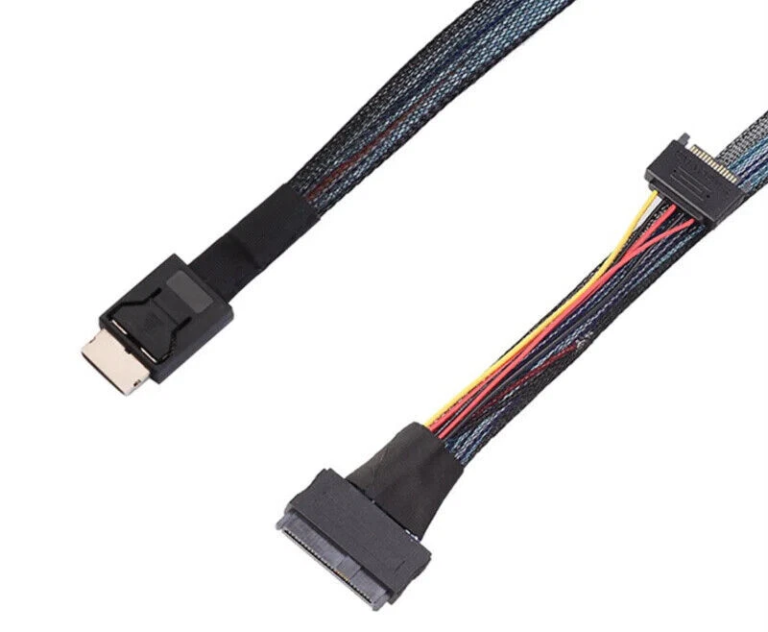 oculink to u.2/u.3 cable sff 8611 to sff 8639 50cm nvme ssd connection