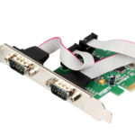 pcie 2 port rs232 serial card | wch382 | 16 mbps | db9 male | low profile bracket