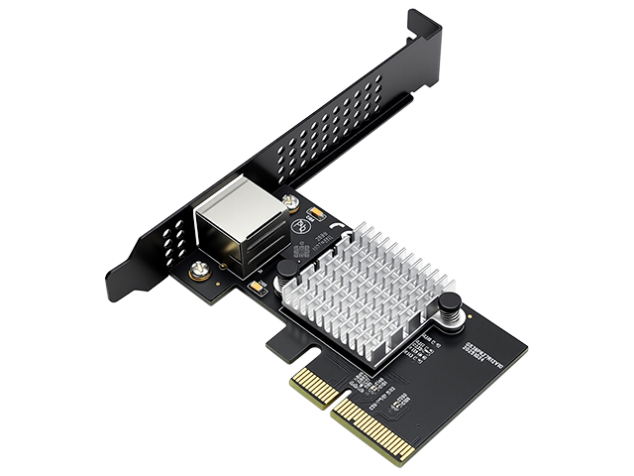 10gbe pcie x4 network card – rtl8127, single rj45, multi gig, pxe, low profile bracket