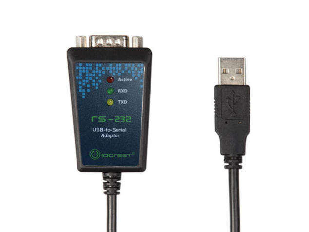 usb to rs232 serial cable | ftdi chipset | db9 male | led indicators | 1m | console cable | io crest io usb2310 01