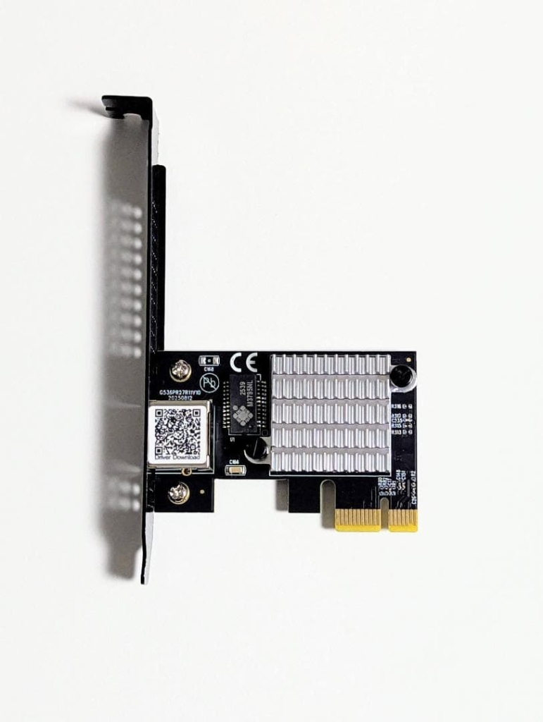 10gbe pcie x4 10gb network card – rtl8127, single rj45, multi gig, pxe, low profile bracket (copy)