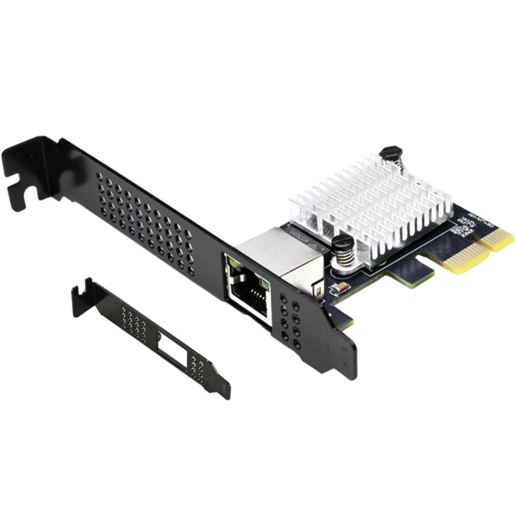 10gbe pcie x4 10gb network card – rtl8127, single rj45, multi gig, pxe, low profile bracket (copy)