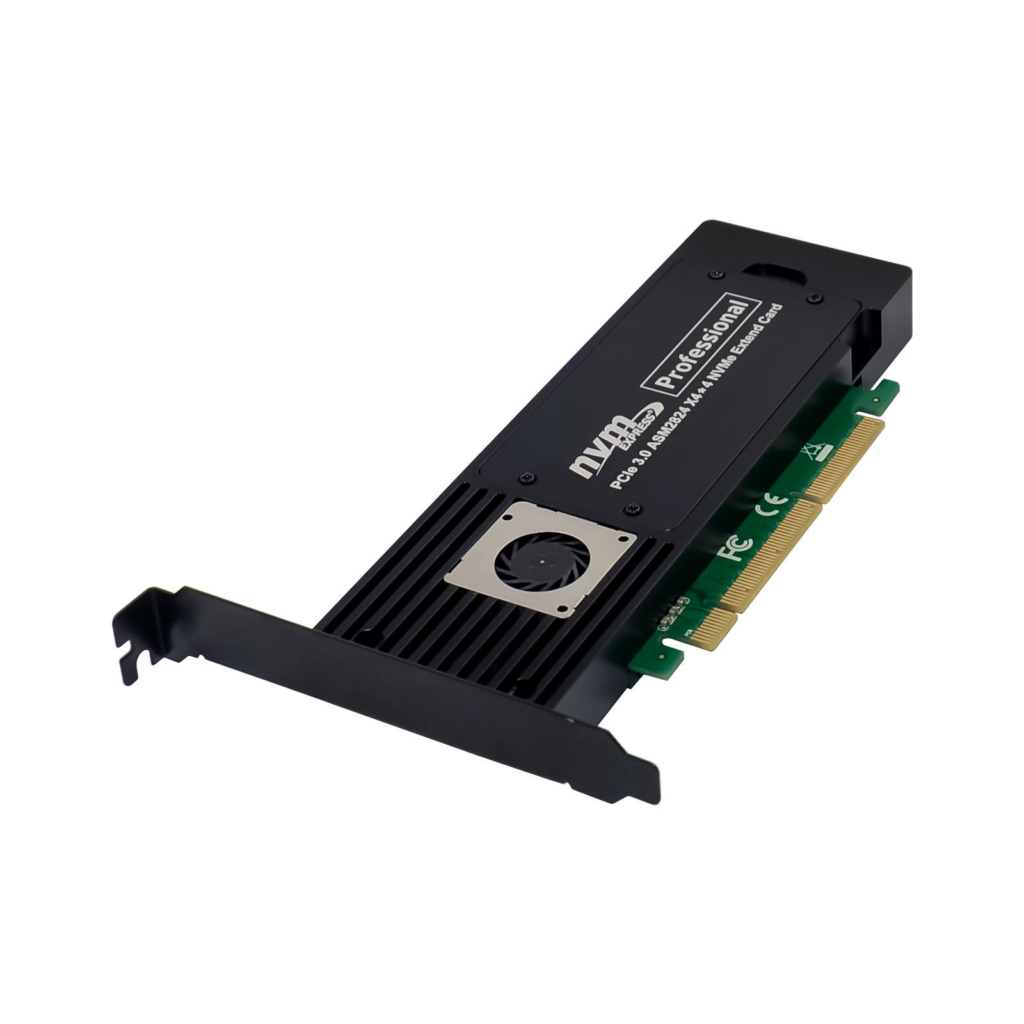 sunweit st560 pcie 3.0 x16 to quad m.2 nvme adapter card | asm2824 pcie switch | no bifurcation required