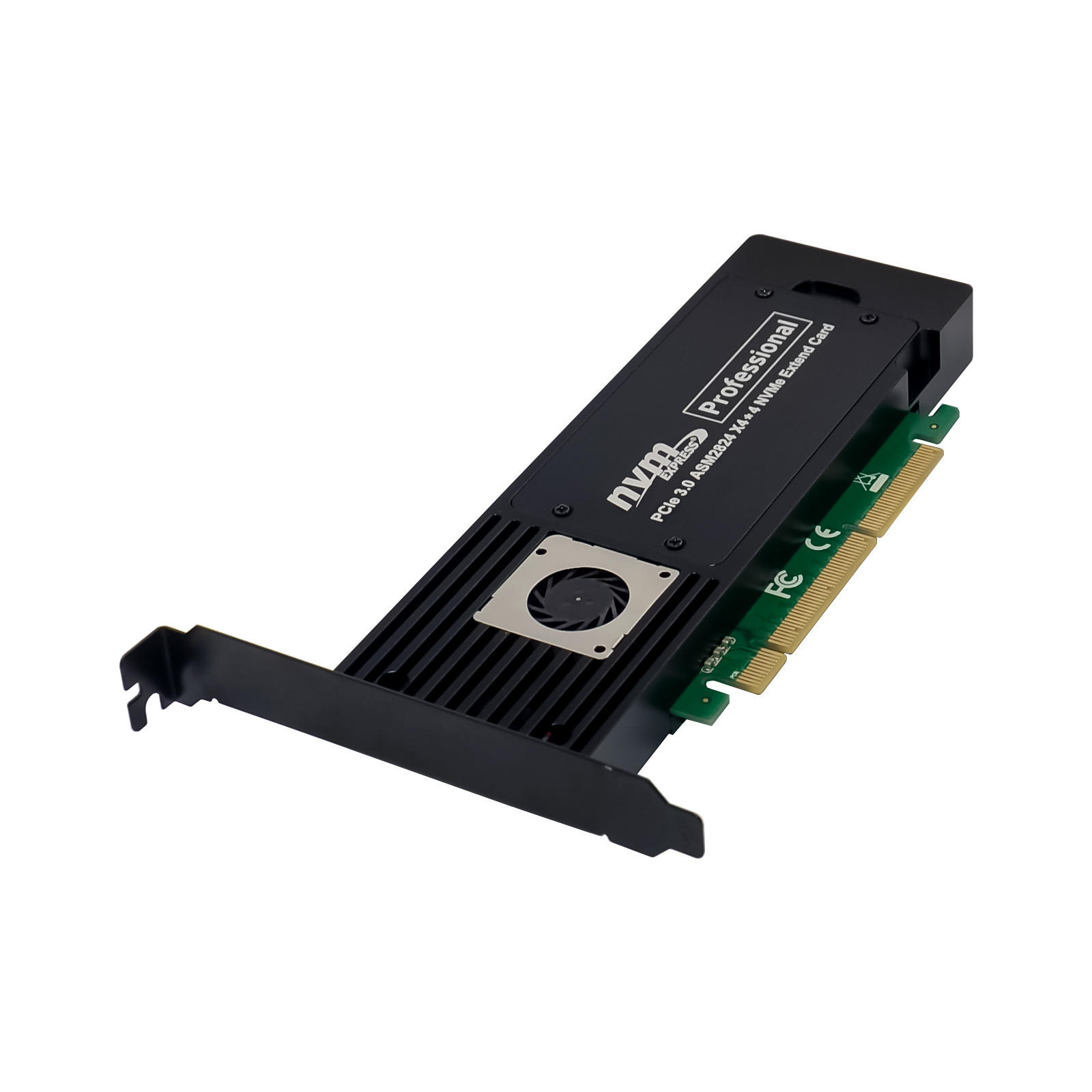 SUNWEIT ST560 PCIe 3.0 x16 to Quad M.2 NVMe Adapter Card | ASM2824 PCIe Switch | No Bifurcation Required