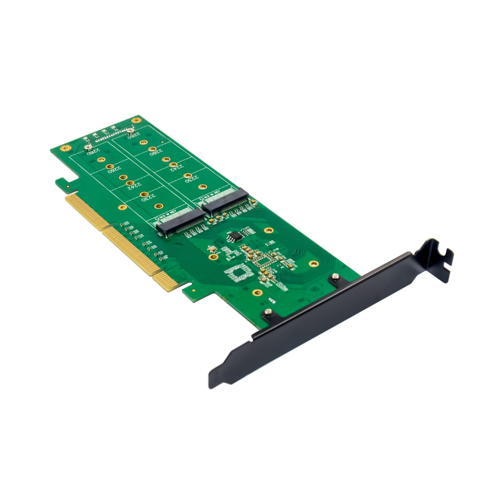 sunweit st560 pcie 3.0 x16 to quad m.2 nvme adapter card | asm2824 pcie switch | no bifurcation required