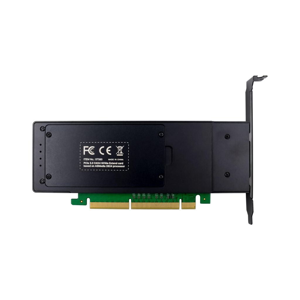 sunweit st560 pcie 3.0 x16 to quad m.2 nvme adapter card | asm2824 pcie switch | no bifurcation required