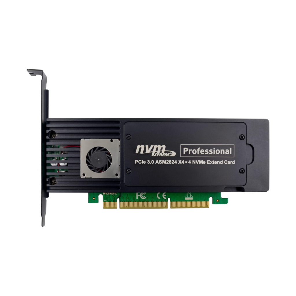 sunweit st560 pcie 3.0 x16 to quad m.2 nvme adapter card | asm2824 pcie switch | no bifurcation required