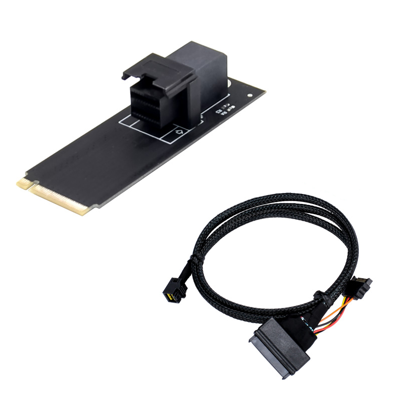 m.2 to u.2 nvme adapter kit – sff 8643 to sff 8639 cable included – io crest io m2to8643 adapter w/ 50cm cable