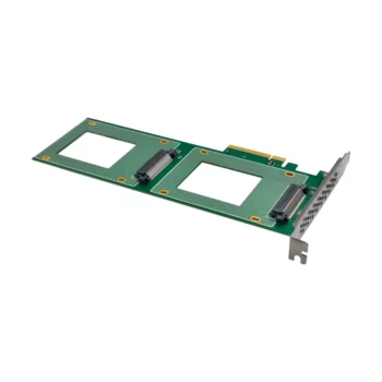 sunweit st584 pcie x8 dual u.2 nvme ssd adapter card | 2 port sff 8639 for 2.5" nvme ssds