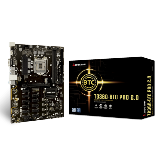 BIOSTAR TB360-BTC PRO Crypto Mining Motherboard 2.0